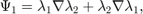 $$ \Psi_1 = \lambda_1\nabla\lambda_2 + \lambda_2\nabla\lambda_1,$$