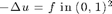 $$- \Delta u = f \; \hbox{in } (0,1)^2$$