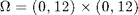 $\Omega = (0,12)\times (0,12)$