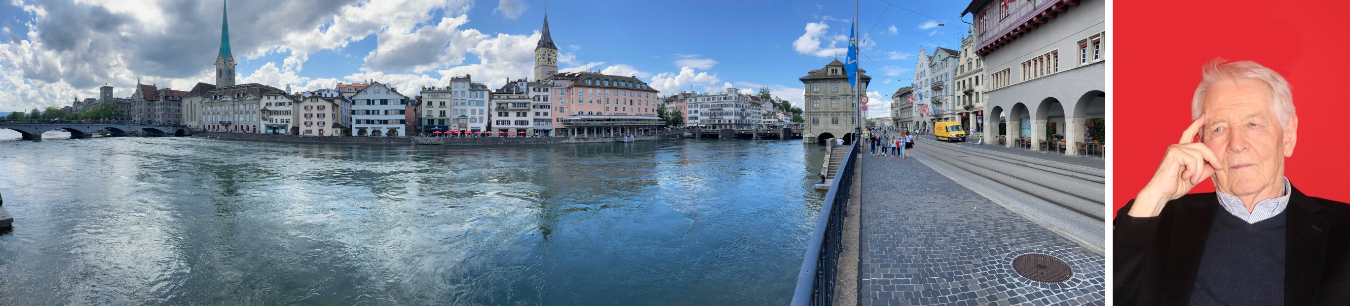 Z&zuml;rich Old Town and Prof. Amann