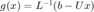 $g(x) = L^{-1}(b-Ux)$